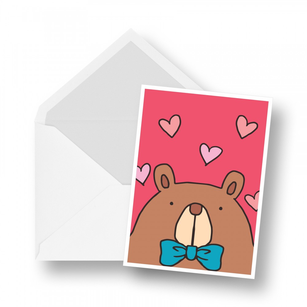 Birthday Card - Bear in Love