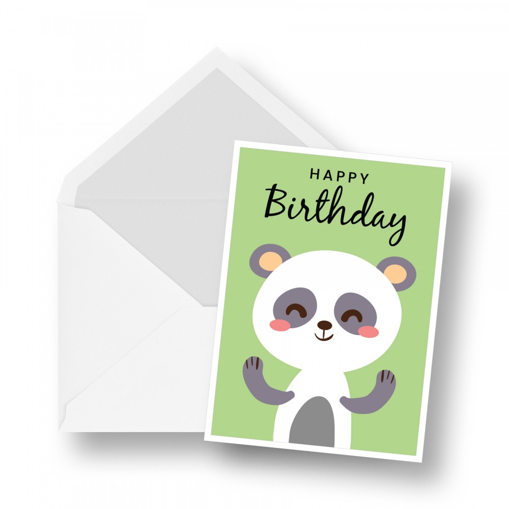 Birthday Card - Panda